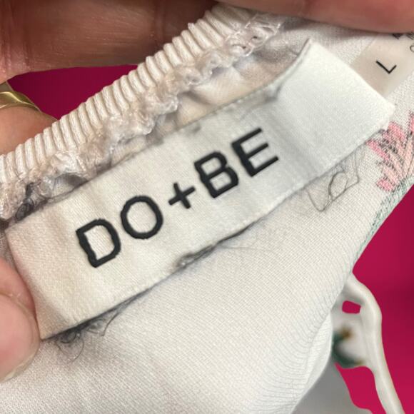 Do + Be Skirt Women's Large Cactus Plant Flowy Skater Tie Belt 90's Soft Comfy - Picture 2 of 6